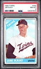1966 Topps #445 Jim Kaat PSA 8 NM-MT Minnesota Twins Baseball Card