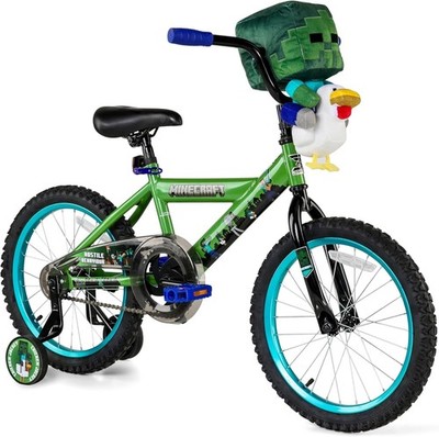 Minecraft 18 In Kids Bike Chicken Jockey Plush Training Wheels Adjustable - NIB