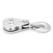(0.5 Tons)1Pcs High Strength Steel Single Wheel Lifting Rope Pulley Block LW
