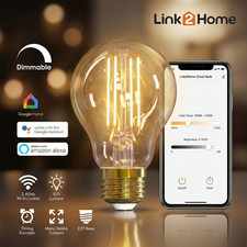 Smart WiFi LED Filament Bulb GLS E27 Dimmable Tunable White