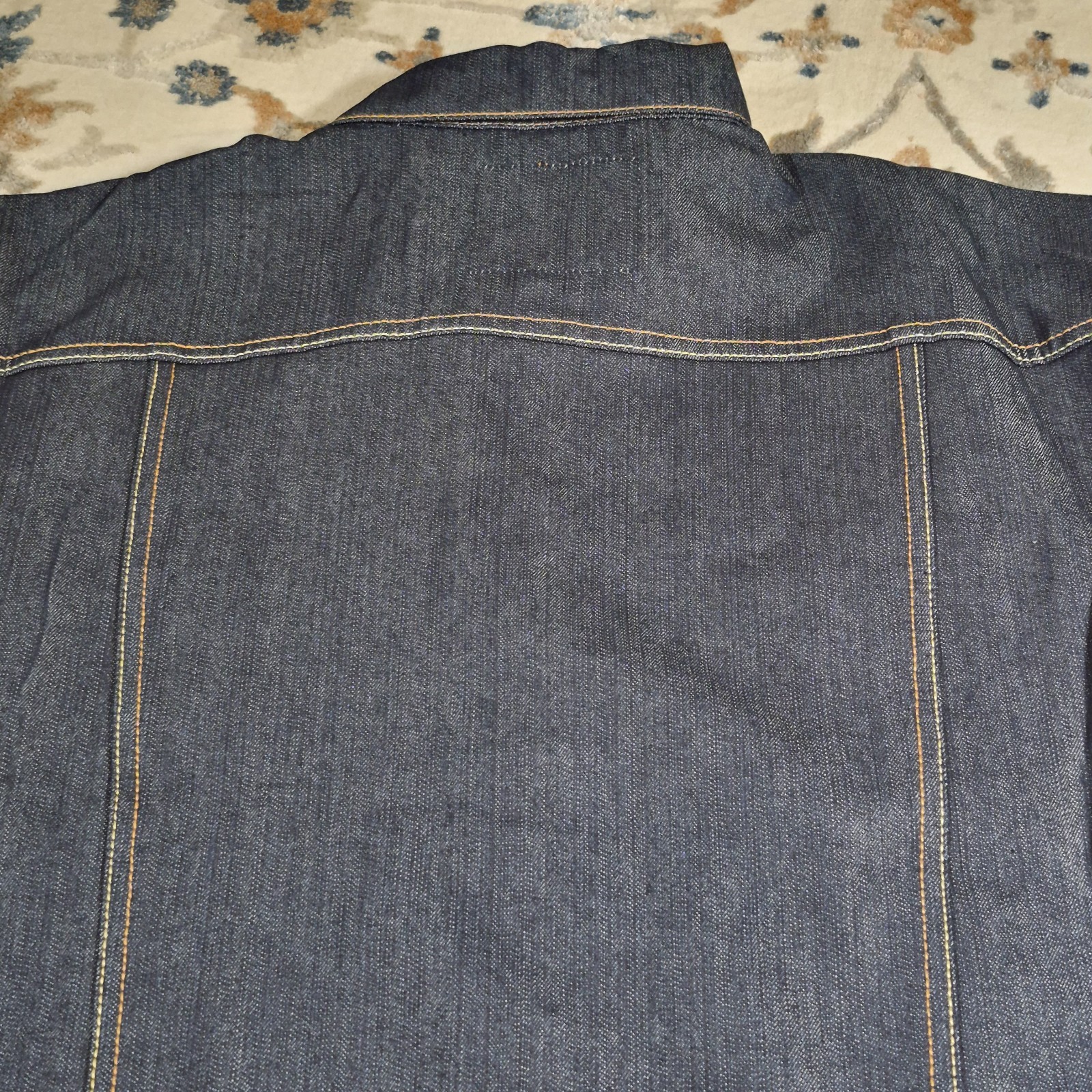 Y2K PA Raw Indigo Classic Denim Jacket Men's 2X-Large Dark Wash Hip Hop Trucker