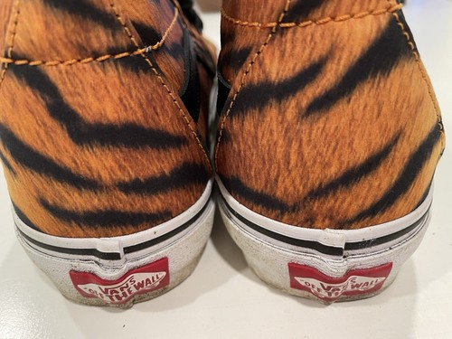 Furgonetas Talla. Zapato de skate alto cónico para hombre 6, WO’s 7.5 Sk8 - Estampado de tigre. Usado en excelente estado - Imagen 4 de 8