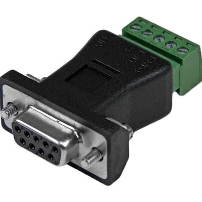RS422 RS485 Serial DB9 to Terminal Block Adapter - Serial adapter - 5 pin ter...