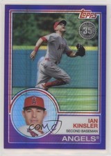 2018 Topps Silver Pack 1983 Design Chrome Purple/Blue Wave 46/75 Ian Kinsler 0c2