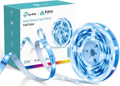 Kasa Smart LED Light Strip, 16.4ft WiFi Strip Works 16.4 Ft, Multicolor 