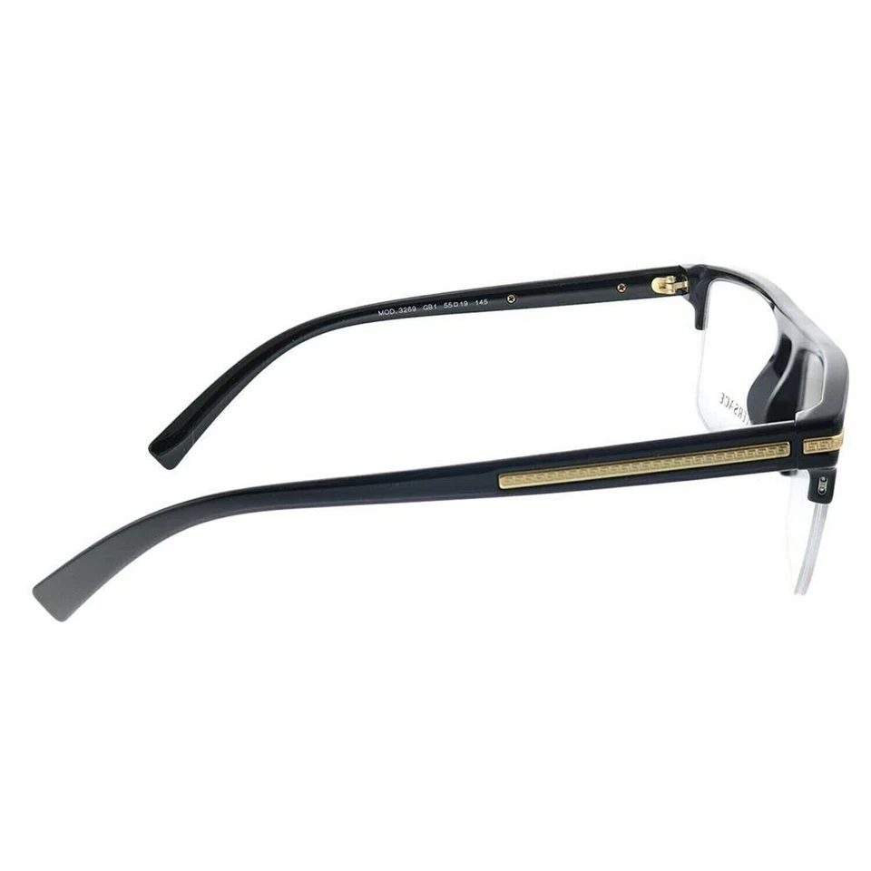 Marco óptico de media montura Versace Greca-Aegis VE3269 GB1 para hombre Foto 3 de 4