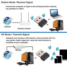 5 X Realtek Mini USB Wireless 802.11B/G/N LAN Card WiFi Network Adapter RTL8188