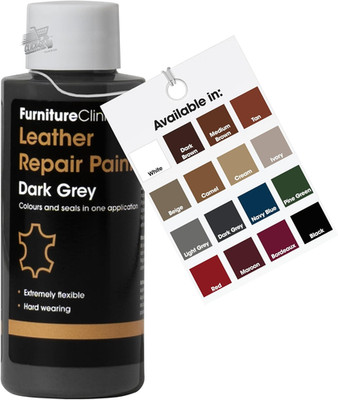 Lederfarbe Dunkelgrau Farbstoff Autositze Sofa Schuhe Taschen Reparatur