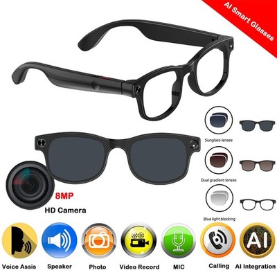 AI smart glasses with Bluetooth and camera and Image and video translate