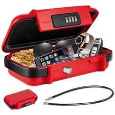 HUANLANG Przenośny sejf Box z zamkiem kombinowanym Mini Plaża Przechowywanie podróżne