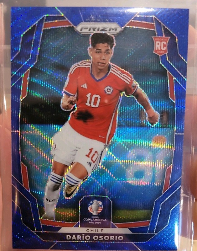 2024 Prizm Copa America Darío Osorio Blue Prizm RC Rookie Chile /199, RAW
