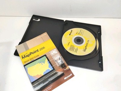 Microsoft MapPoint 2006 Full Version 2CD Software NO PRODUCT KEY
