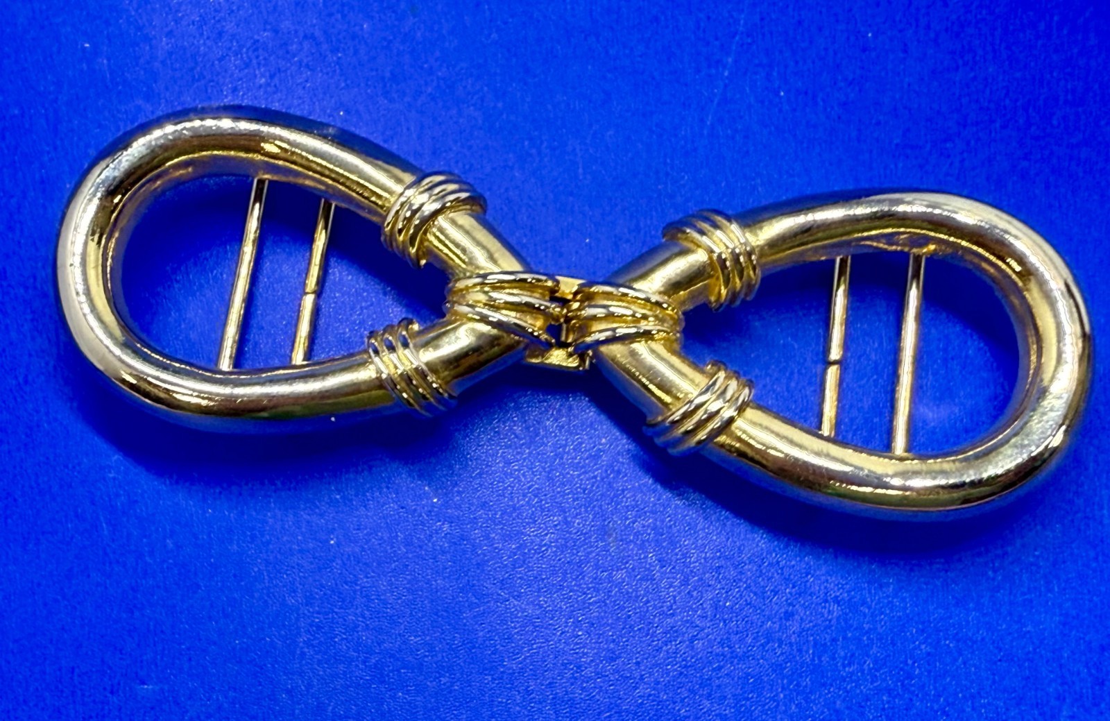 Infinity Symbol Interlocking Two Piece Vintage Fi… - image 1