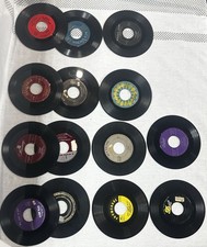 Lot Of 14 Vinyl Records From the 1950s Various Artists Genre- 7 45 RPM