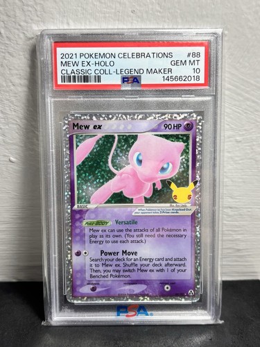 Pokémon TCG Mew ex #88 Celebrations Classic Collection Holo PSA 10