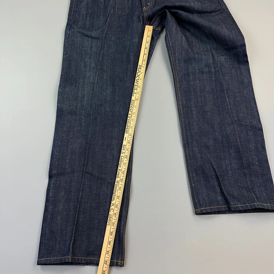 Vintage Rocawear Jeans Mens 38x32 Dark Wash Selvage Denim Button Fly Hip Hop Y2K - Image 4 of 4