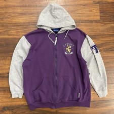 Vintage 90s Disney Winnie The Pooh Tigger Womens M Purple Zip Hoodie Sweatshirt