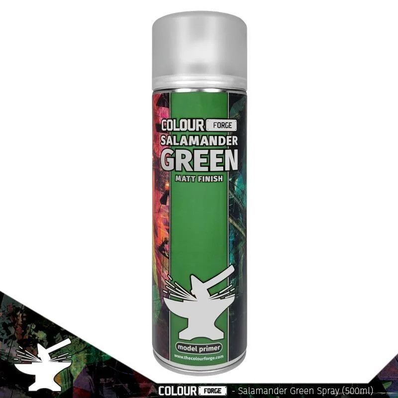 Colour Forge Salamander Green Spray 500ml | Primer UK Only | Warmodels