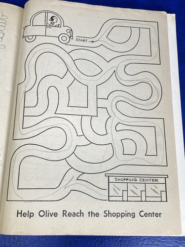 Vtg 1981 Whitman Coloring Book Cutouts Mazes Popeye 140 Pages 5 Marked - Picture 14 of 19