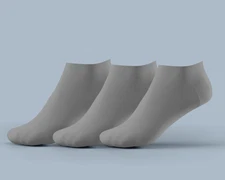 3-Pack Men’s Low Cut Half Cushioned Egyptian Cotton Socks – Premium Comfort