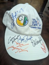 Vintage 90s Signed Senior PGA Golf CAP Chi Chi Rodriguez Hubert Green and more