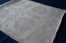 Aus Adelsbesitz Tischdecke Leinen Mono R + Krone fein gestickt 95 x 84 cm