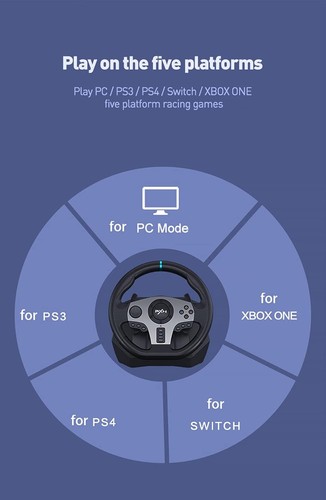 Volante PC PXN V9 con Pedales y Palanca de Cambios 270/900 Grados Gaming... - Imagen 3 de 9
