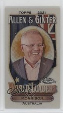 2021 Topps Allen & Ginter Chrome Mini World Leaders Scott Morrison #MWL-9 pi4