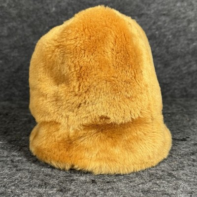 Vintage Suede Shearling Bucket Hat – Tan & Cream, One Size Steve Madden Women main image 2