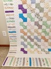Handmade Patchwork Bow Tie Quilt And Pillow — photo 3