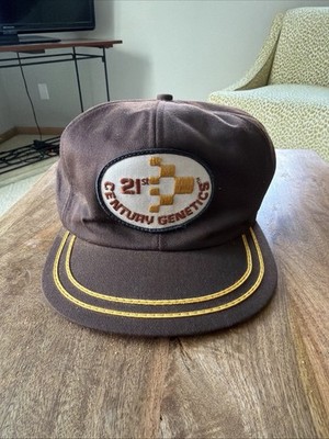Vintage K Brand 21st Century Genetics Trucker Hat Cap Snapback USA Made        1