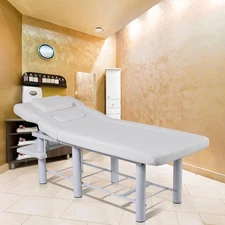 185cm Professional Stationary Massage Table With Backrest For Treatment Table