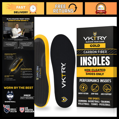 High-Performance Carbon Fiber Sport Insoles for Non-Cleated Shoes - Comfort & Su