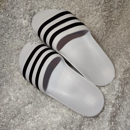Sandali Adidas Adilette Aqua Slides bianco nero impermeabili taglia 9