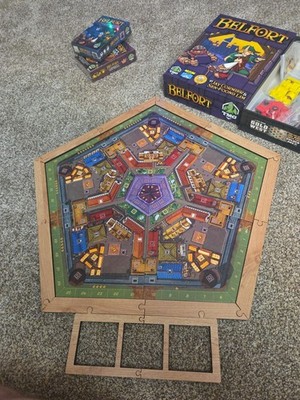 10th Anniversary Belfort Board Game + 2 Expansions+ Frame