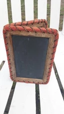 Antique Real Slate Student Chalkboard School Portable Wood Frame 1800s 9” x 7”