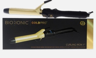 Gold Pro Curling Iron - Z-GPT-CI-1.0 by Bio Ionic for Women - 1 Inch