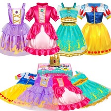 Princess Dress Up Costume for Girls - Pretend Play Sets Gifts for Ages 3-6