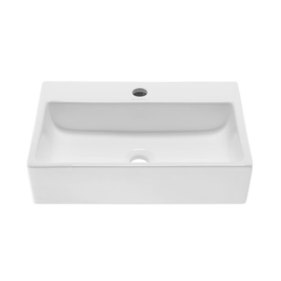 SM-VS203 Claire 20'' Rectangle Vessel Sink, Glossy White