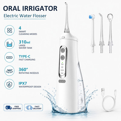 AUSHA Cordless Electric Dental Flosser for Teeth