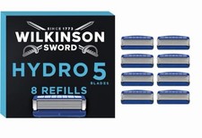 Wilkinson Sword Hydro 5 Mens Razor Blades pack of 8 Genuine Free Postage
