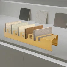 10 Slots Tile Display Stand Countertop Small Tile Sample Display Rack Metal