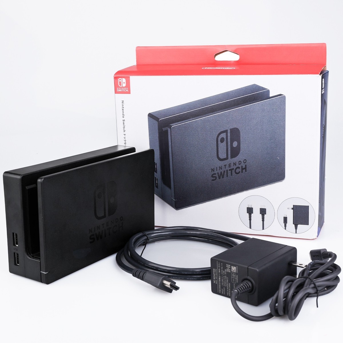 Original Nintendo Switch Charging Dock+AC Adapter Power Cable+HDMI CABLE  Set TV