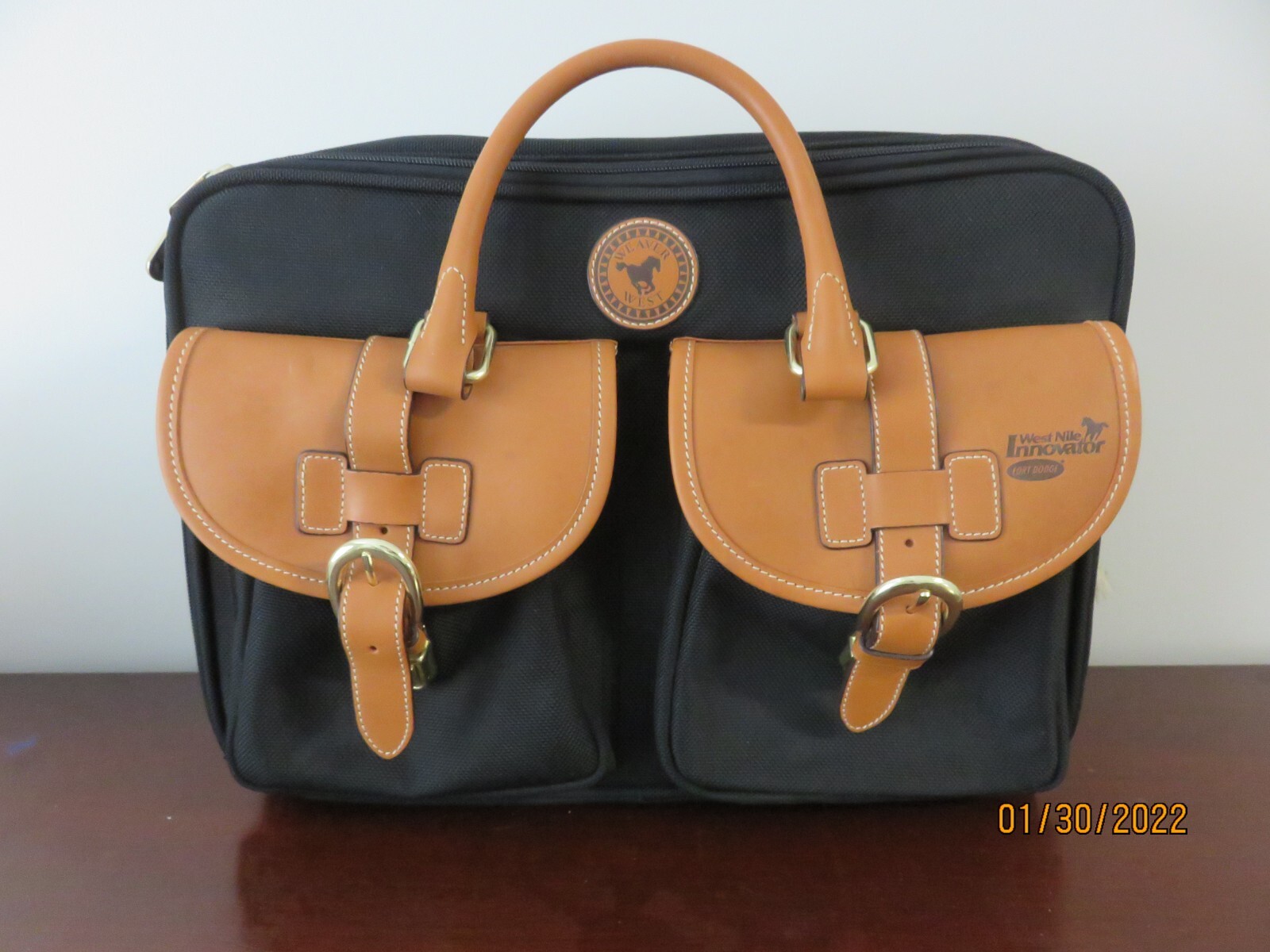 Weaver West Canvas & Leather Laptop Bag Briefcase eBay