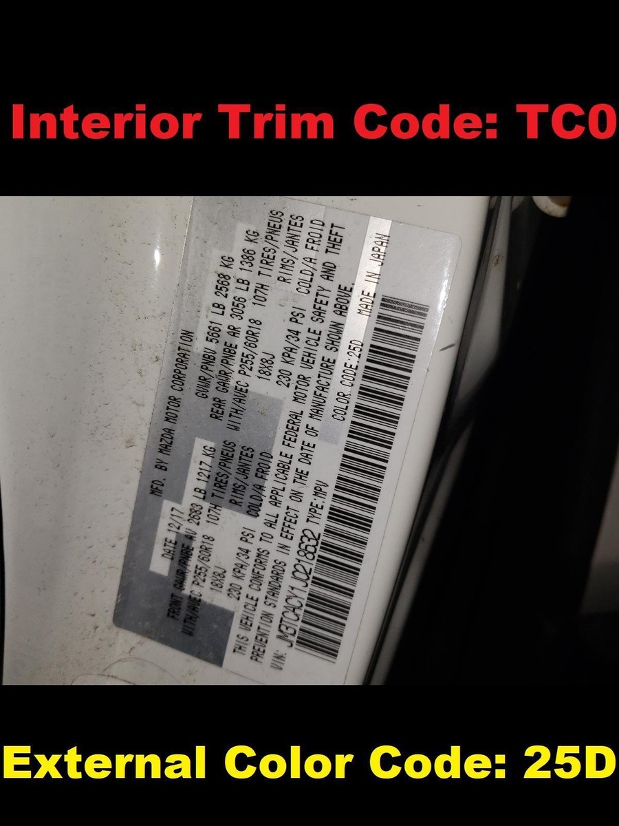 17 18 19 20 21 22 23 MAZDA CX-9 Headliner Assembly Grey TC0 w/o