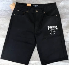 PANTERA punk rock band men's regular fit denim Shorts (30 to 50)