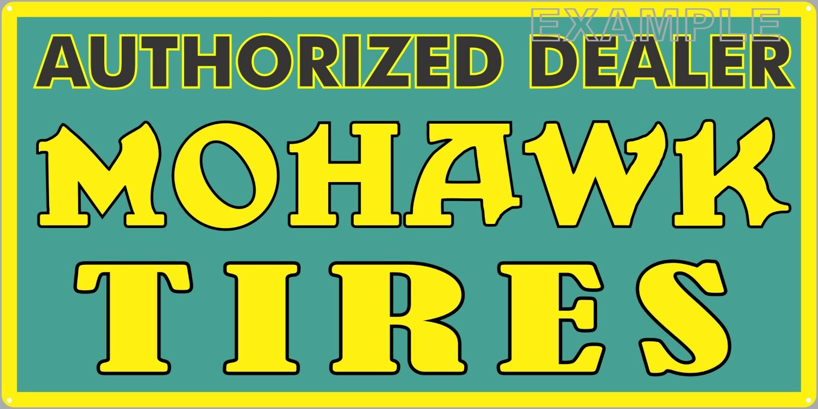 MOHAWK TIRES REPAIR GAS SERVICE STATION OLD SIGN REMAKE ALUMINUM SIZE OPTIONS