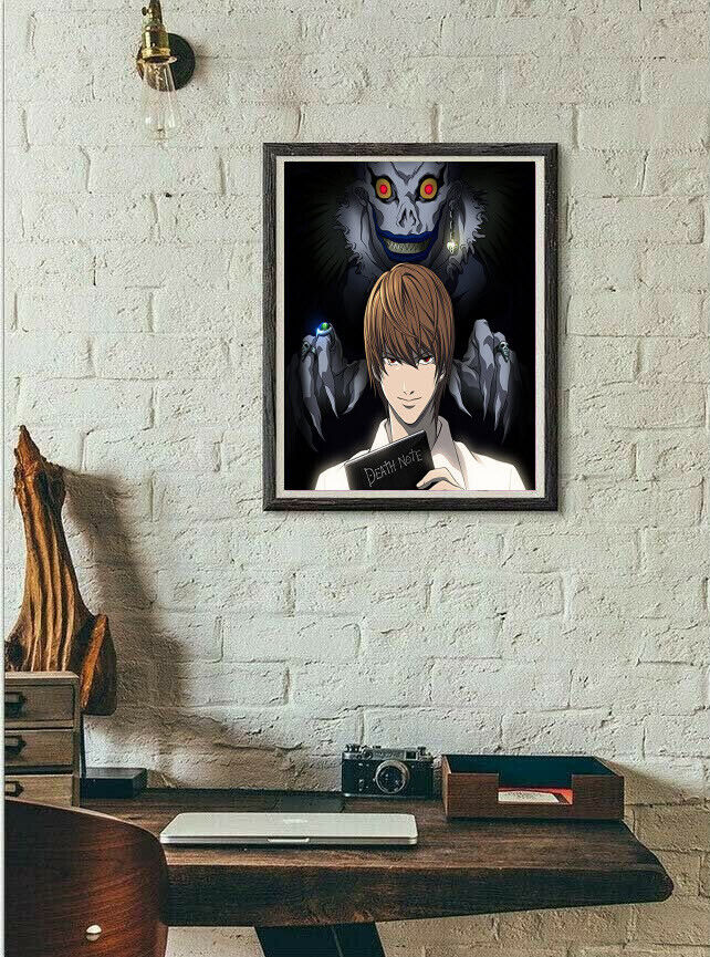 Death Note Light Yagami Anime Merch Cool Wall Decor Art Print Poster 16x24