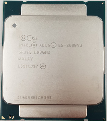 Intel Six Core Server CPU Prozessor - Xeon E5-2609 v3 SR1YC 6x 1,9GHz LGA 2011