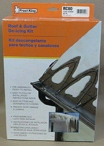 Frost King RC80 Automatic Electric Roof Cable Kits 80ft x 120V x 5 Watts/ft, 80 - Picture 2 of 2